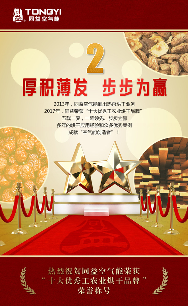 同益荣获十大优秀工农业烘干品牌