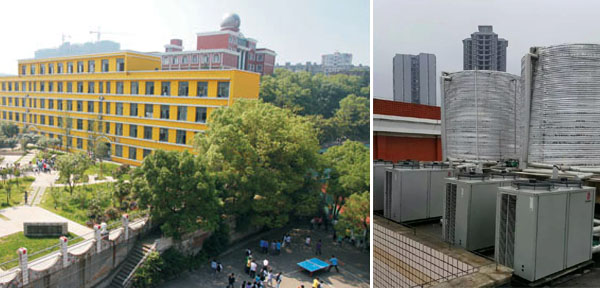 捷报频传,同益空气能顺利拿下邵阳市二中学校热水工程