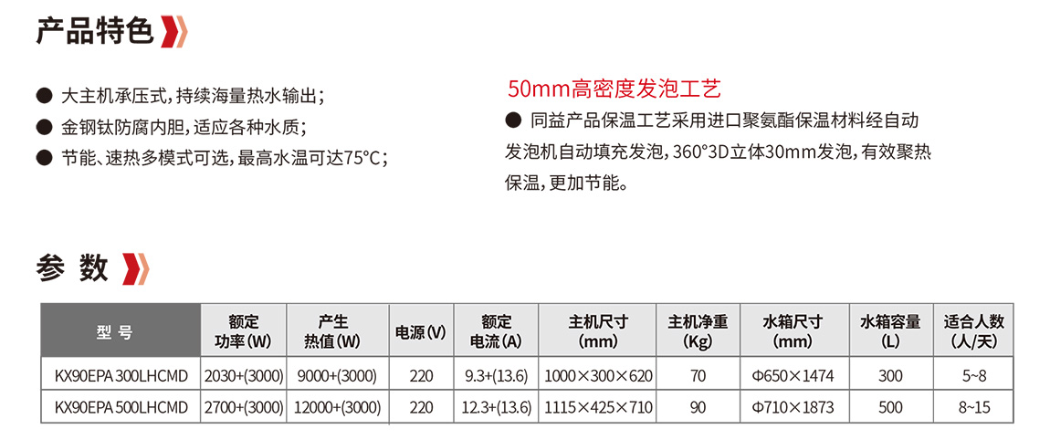 海润系列空气能热水器